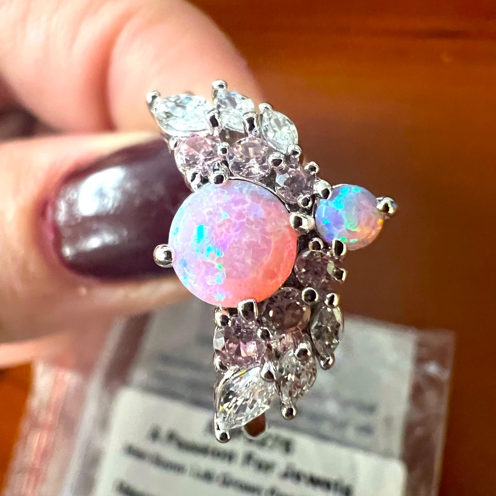 Bomb Party October Birthday Collection, Peach Fire Opal